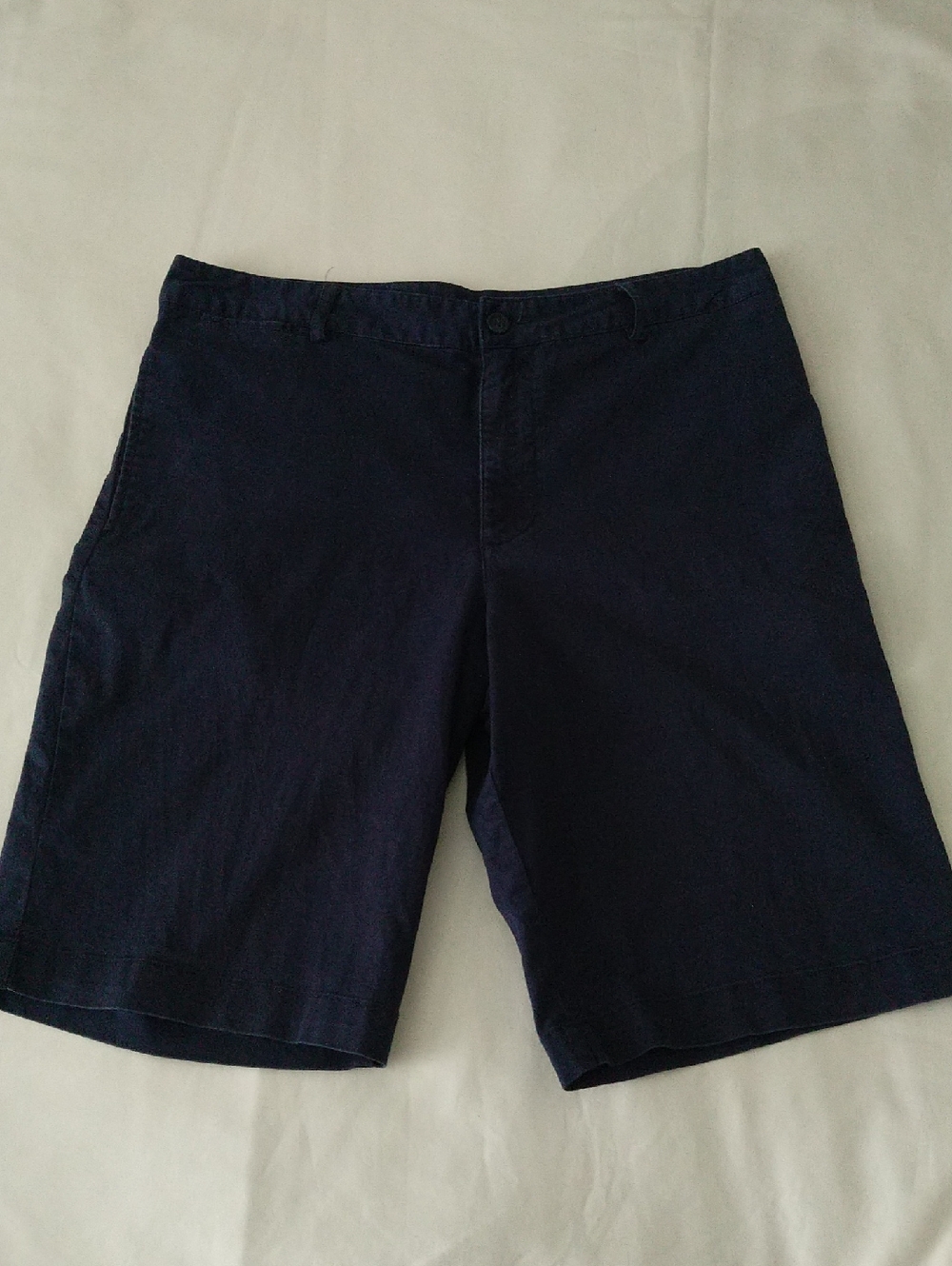 Polo by Ralph Lauren Dark Navy Flat-Front Classic Comfy Summer Shorts Sz 20